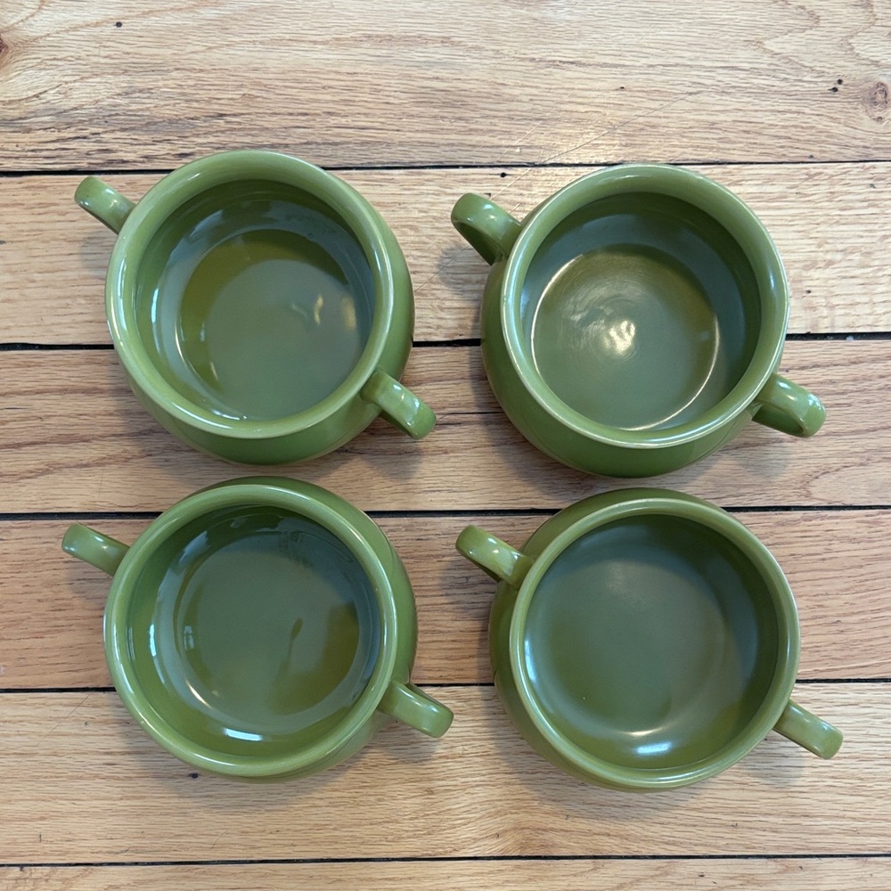 Cost Plus World Market Olive Green Ceramic Bowl